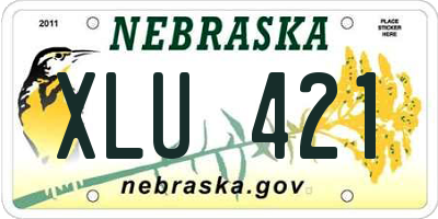 NE license plate XLU421
