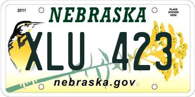 NE license plate XLU423