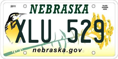 NE license plate XLU529