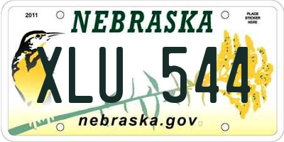 NE license plate XLU544