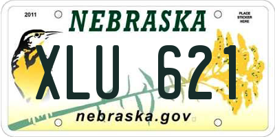 NE license plate XLU621