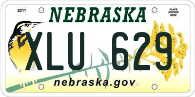NE license plate XLU629