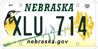 NE license plate XLU714