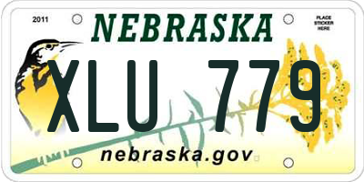 NE license plate XLU779