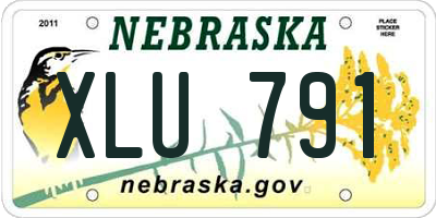NE license plate XLU791
