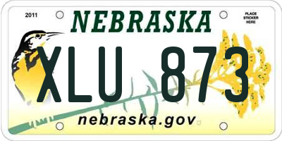 NE license plate XLU873
