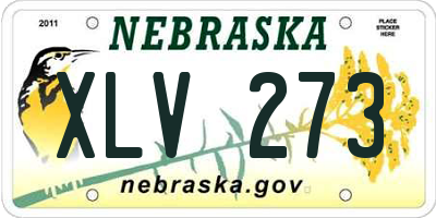 NE license plate XLV273