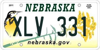 NE license plate XLV331