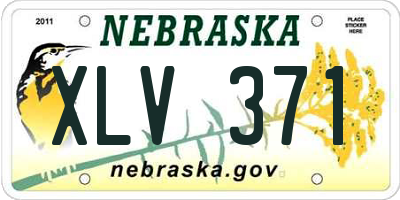 NE license plate XLV371