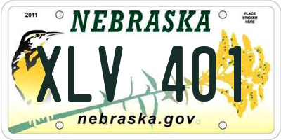 NE license plate XLV401