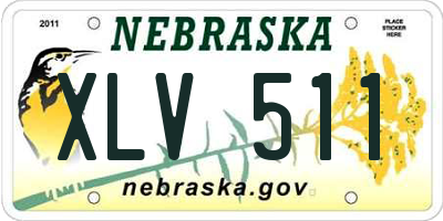 NE license plate XLV511