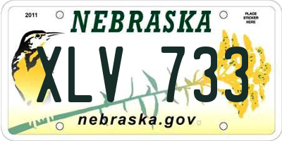 NE license plate XLV733