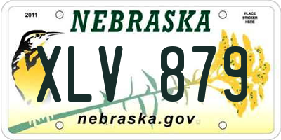 NE license plate XLV879