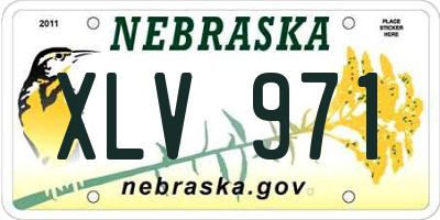 NE license plate XLV971