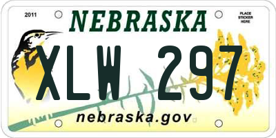 NE license plate XLW297