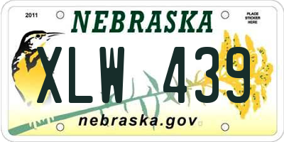 NE license plate XLW439