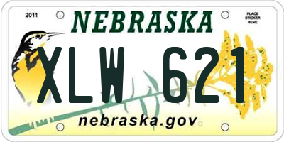 NE license plate XLW621