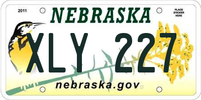 NE license plate XLY227