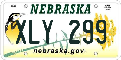NE license plate XLY299