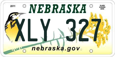 NE license plate XLY327