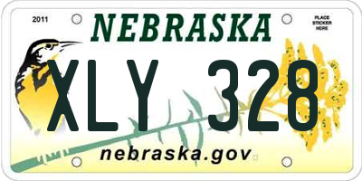 NE license plate XLY328