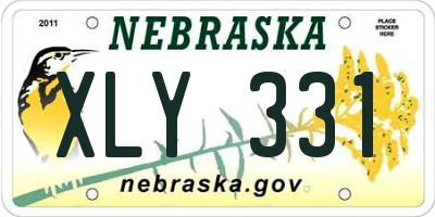 NE license plate XLY331