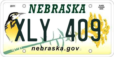 NE license plate XLY409