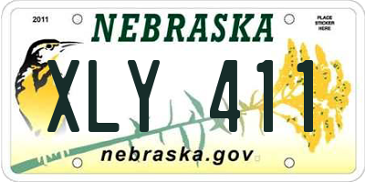 NE license plate XLY411
