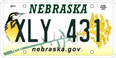 NE license plate XLY431