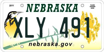 NE license plate XLY491