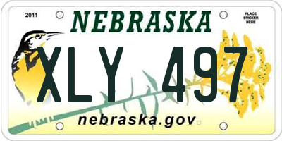 NE license plate XLY497