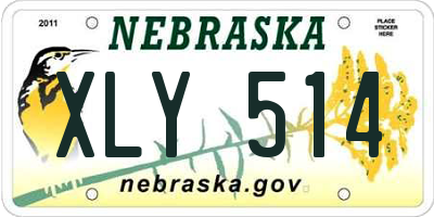 NE license plate XLY514