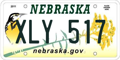 NE license plate XLY517