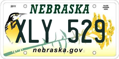 NE license plate XLY529