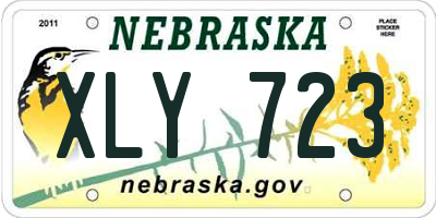 NE license plate XLY723