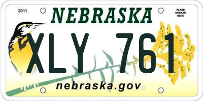 NE license plate XLY761