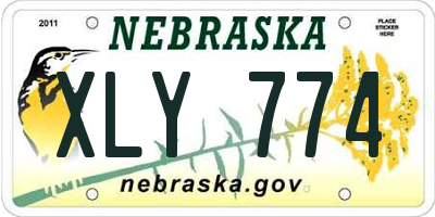 NE license plate XLY774