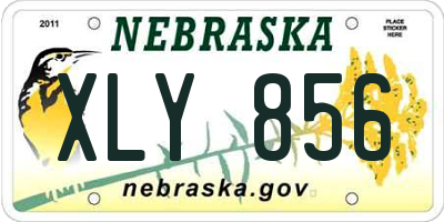 NE license plate XLY856
