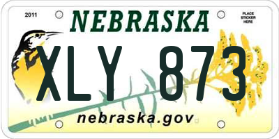 NE license plate XLY873
