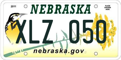 NE license plate XLZ050