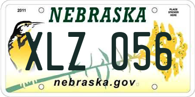 NE license plate XLZ056