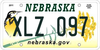 NE license plate XLZ097