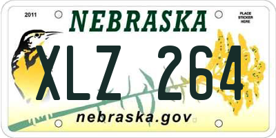 NE license plate XLZ264