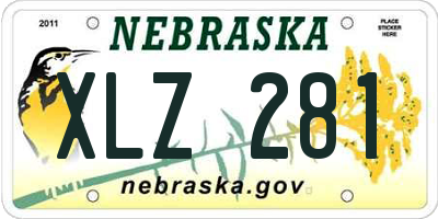NE license plate XLZ281