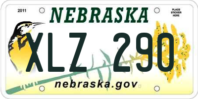 NE license plate XLZ290