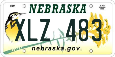 NE license plate XLZ483