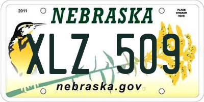 NE license plate XLZ509