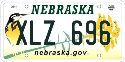 NE license plate XLZ696