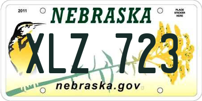 NE license plate XLZ723