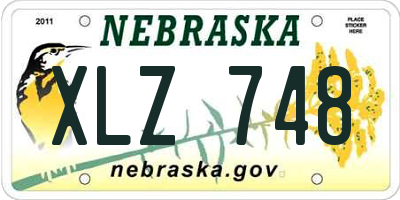 NE license plate XLZ748